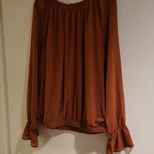Nine West Rust Brown Women's Blouse